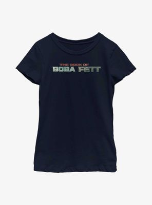 Star Wars: The Book Of Boba Fett Text Logo Youth Girls T-Shirt