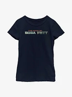 Star Wars: The Book Of Boba Fett Text Logo Youth Girls T-Shirt