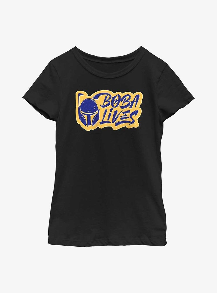 Star Wars: The Book Of Boba Fett Lives Youth Girls T-Shirt