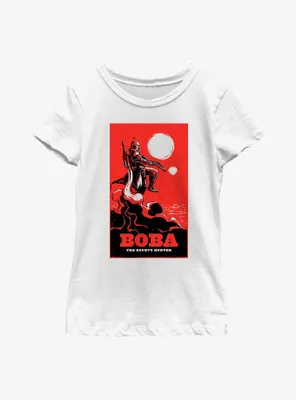 Star Wars: The Book Of Boba Fett Bounty Hunter Poster Youth Girls T-Shirt
