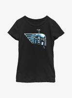 Star Wars: The Book Of Boba Fett Chrome Helmet Youth Girls T-Shirt