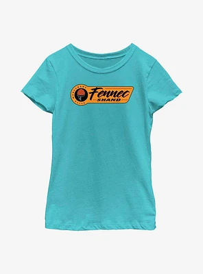 Star Wars: The Book Of Boba Fett Fennec Elite Mercenary Badge Youth Girls T-Shirt