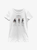 Star Wars: The Book Of Boba Fett Fennec Painted Sketches Youth Girls T-Shirt
