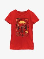 Star Wars: The Book Of Boba Fett Galactic Outlaw Logo Youth Girls T-Shirt