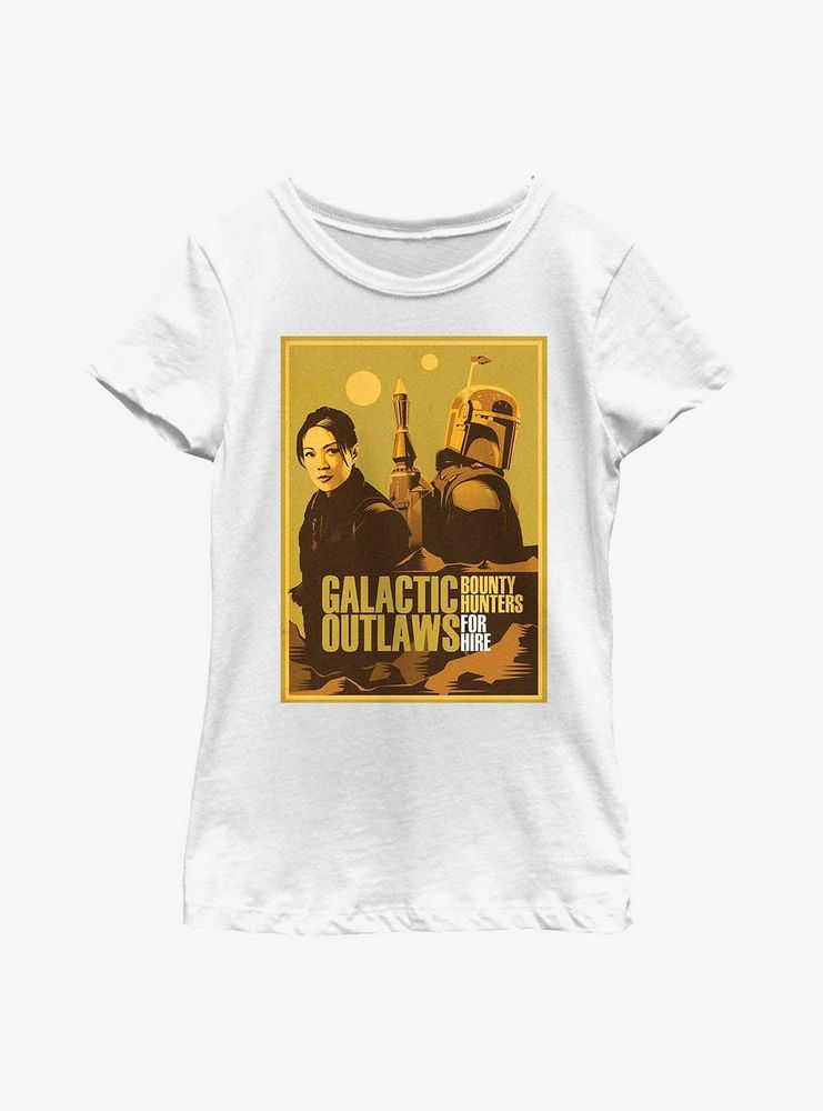 Star Wars: The Book Of Boba Fett Fennec & Galactic Outlaws Youth Girls T-Shirt