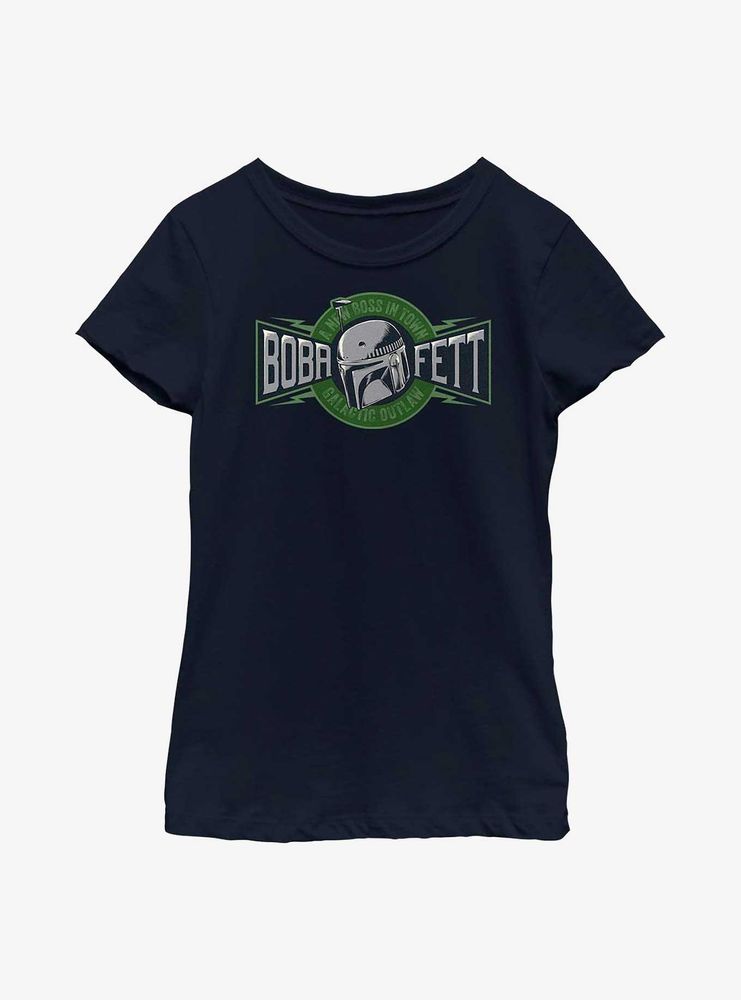 Star Wars: The Book Of Boba Fett New Boss Town Youth Girls T-Shirt