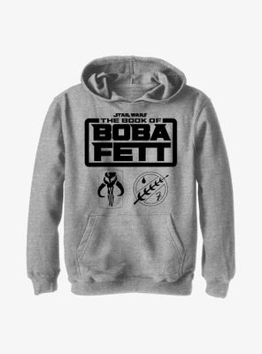 Star Wars: The Book Of Boba Fett Armor Logos Youth Hoodie