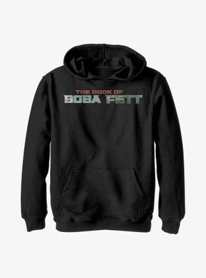 Star Wars: The Book Of Boba Fett Text Logo Youth Hoodie