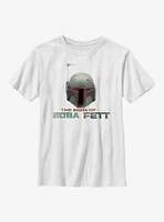 Star Wars: The Book Of Boba Fett Helmet Youth T-Shirt