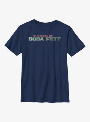 Star Wars: The Book Of Boba Fett Text Logo Youth T-Shirt