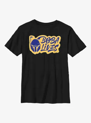 Star Wars: The Book Of Boba Fett Lives Youth T-Shirt