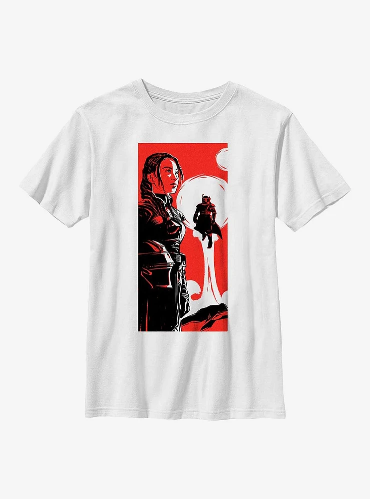 Star Wars: The Book Of Boba Fett Fennec & Poster Youth T-Shirt