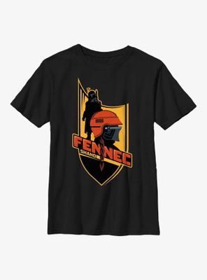 Star Wars: The Book Of Boba Fett Fennec Shand Shield Youth T-Shirt