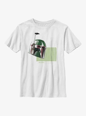 Star Wars: The Book Of Boba Fett Helmet Drawing Youth T-Shirt