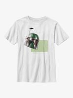 Star Wars: The Book Of Boba Fett Helmet Drawing Youth T-Shirt
