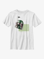 Star Wars: The Book Of Boba Fett Helmet Drawing Youth T-Shirt