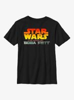 Star Wars: The Book Of Boba Fett Sunset Logo Youth T-Shirt