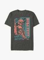 Star Wars: The Book Of Boba Fett Galactic Outlaw Posterized T-Shirt
