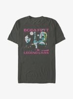 Star Wars: The Book Of Boba Fett Legend Lives Negative T-Shirt