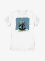 Star Wars: The Book Of Boba Fett Sketch Portrait Womens T-Shirt