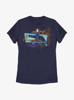 Star Wars: The Book Of Boba Fett Firespray Blueprint Womens T-Shirt