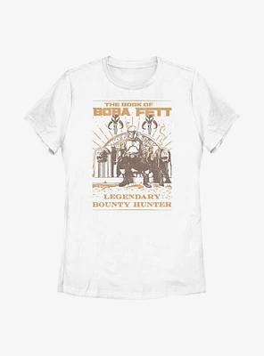 Star Wars: The Book Of Boba Fett Bounty Hunter Throne Womens T-Shirt