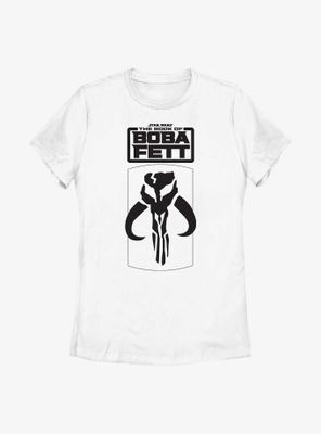 Star Wars: The Book Of Boba Fett Mandalorian Skull Logo Womens T-Shirt