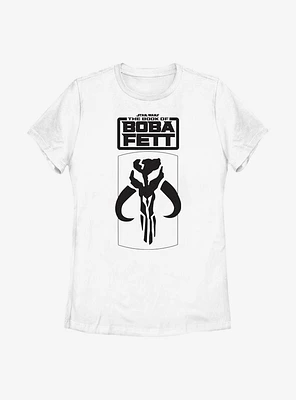 Star Wars: The Book Of Boba Fett Mandalorian Skull Logo Womens T-Shirt