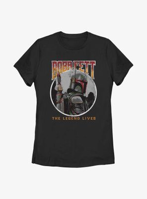 Star Wars: The Book Of Boba Fett Vintage Legend Lives Womens T-Shirt