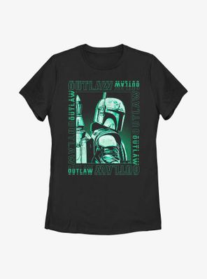 Star Wars: The Book Of Boba Fett Boxed Outlaw Womens T-Shirt