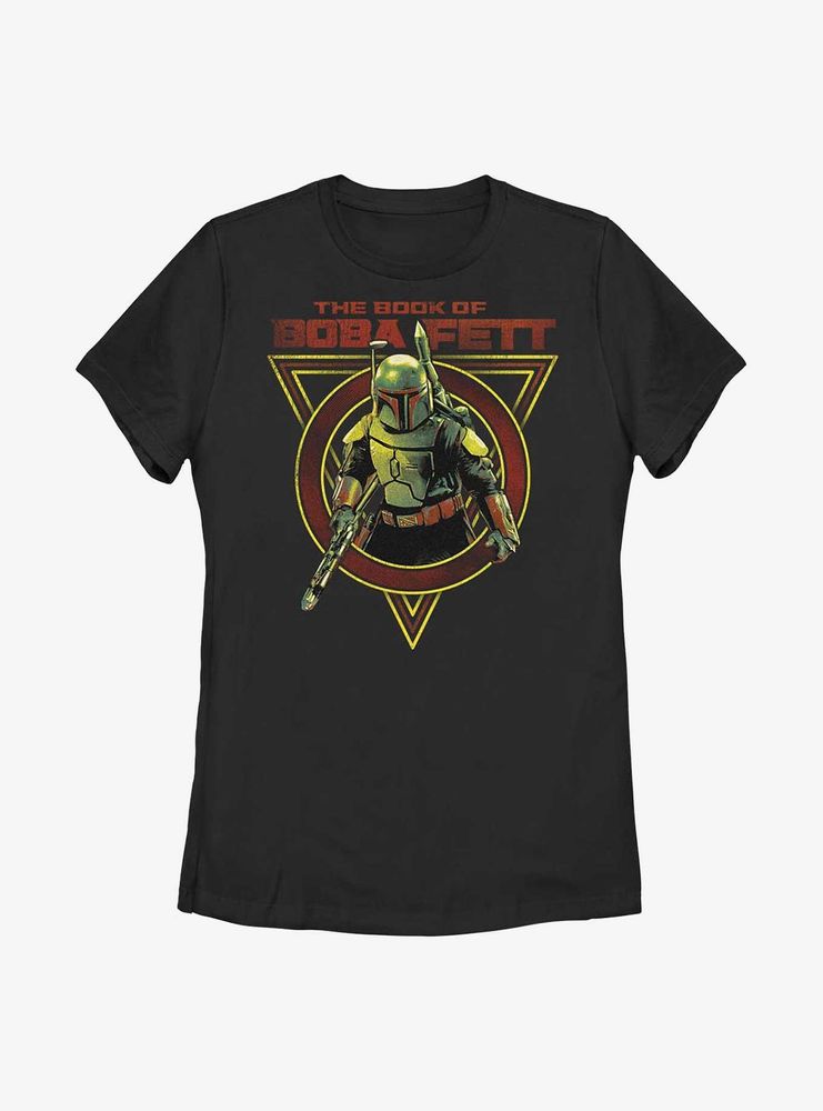 Star Wars: The Book Of Boba Fett Centered Title Womens T-Shirt