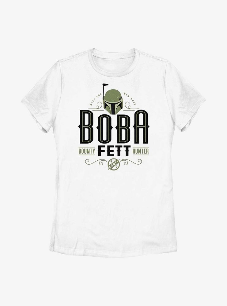 Star Wars: The Book Of Boba Fett Stylized Bounty Hunter Womens T-Shirt