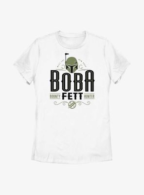 Star Wars: The Book Of Boba Fett Stylized Bounty Hunter Womens T-Shirt