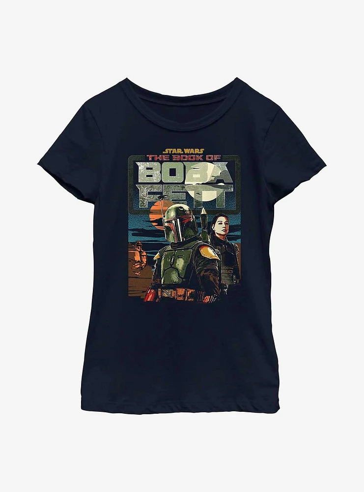Star Wars: The Book Of Boba Fett Bounty Hunter Buddies Youth Girls T-Shirt