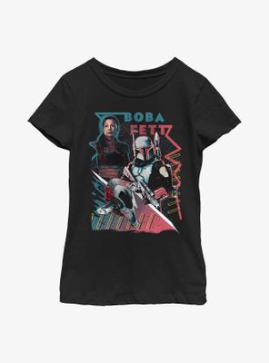 Star Wars: The Book Of Boba Fett Retro Outlaws Youth Girls T-Shirt