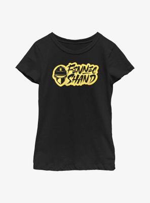 Star Wars: The Book Of Boba Fett Fennec Shand Text Logo Youth Girls T-Shirt