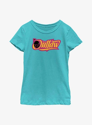 Star Wars: The Book Of Boba Fett Outlaw Graphic Youth Girls T-Shirt