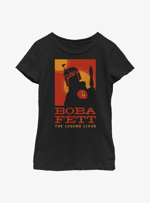 Star Wars: The Book Of Boba Fett Posterized Legend Youth Girls T-Shirt
