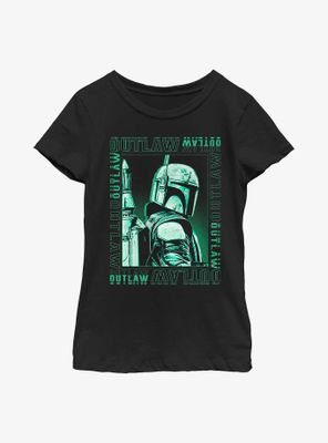 Star Wars: The Book Of Boba Fett Boxed Outlaw Youth Girls T-Shirt