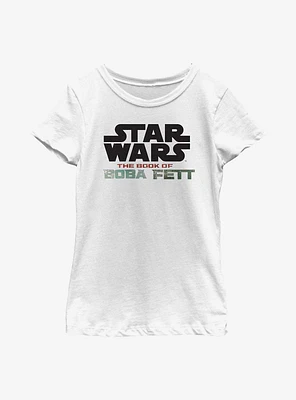 Star Wars: The Book Of Boba Fett Large Wars Logo Youth Girls T-Shirt