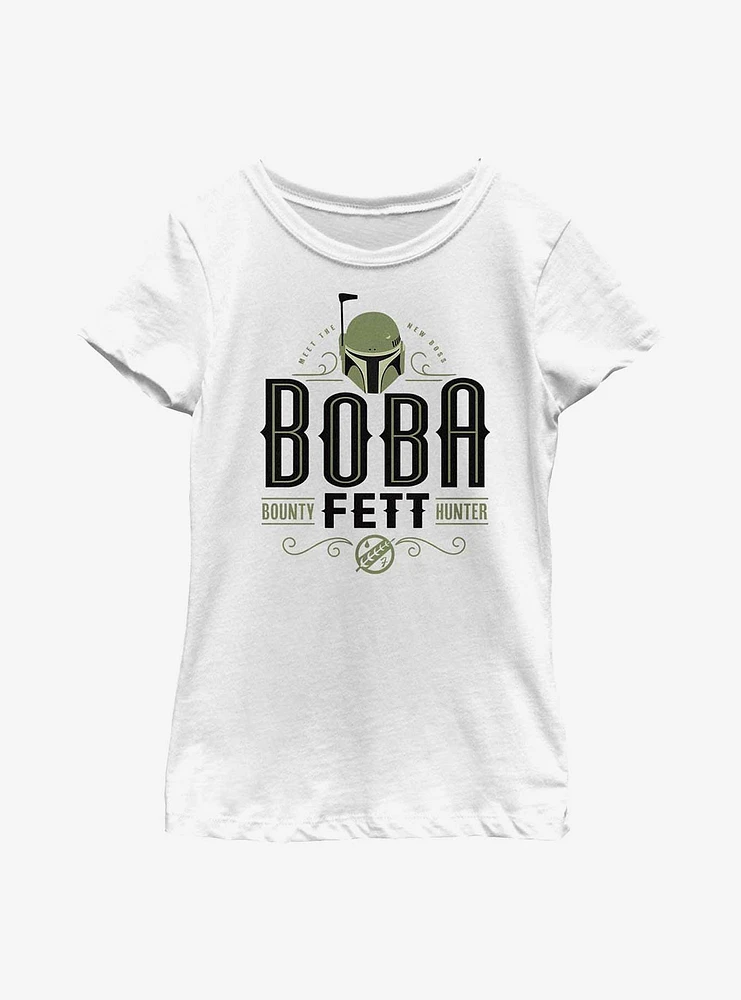 Star Wars: The Book Of Boba Fett Stylized Bounty Hunter Youth Girls T-Shirt