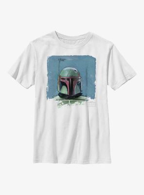 Star Wars: The Book Of Boba Fett Sketch Portrait Youth T-Shirt