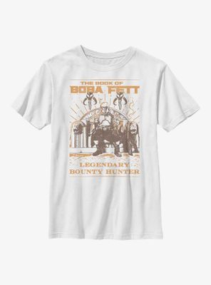 Star Wars: The Book Of Boba Fett Bounty Hunter Throne Youth T-Shirt