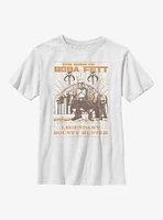 Star Wars: The Book Of Boba Fett Bounty Hunter Throne Youth T-Shirt