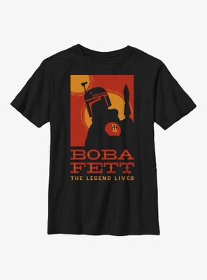 Star Wars: The Book Of Boba Fett Posterized Legend Youth T-Shirt