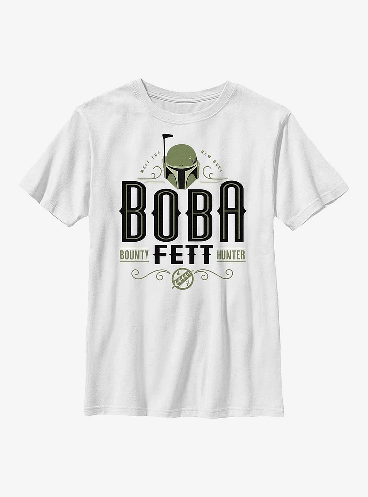Star Wars: The Book Of Boba Fett Stylized Bounty Hunter Youth T-Shirt