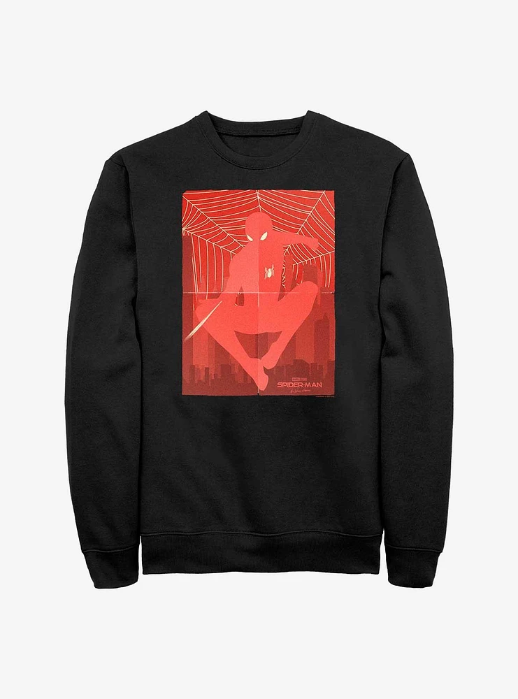 Marvel Spider-Man: No Way Home Slinging Hero Poster Sweatshirt