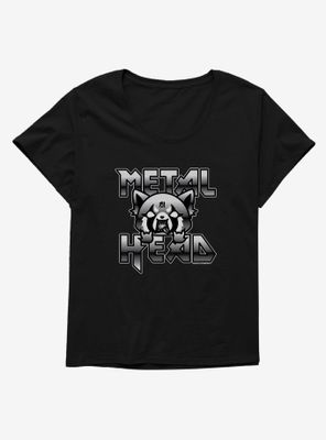 Aggretsuko Metal Head Womens Plus T-Shirt
