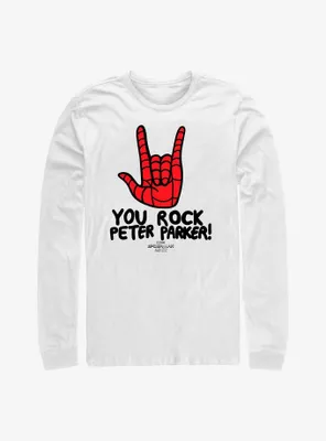 Marvel Spider-Man: No Way Home Peter Parker Rocks Long-Sleeve T-Shirt