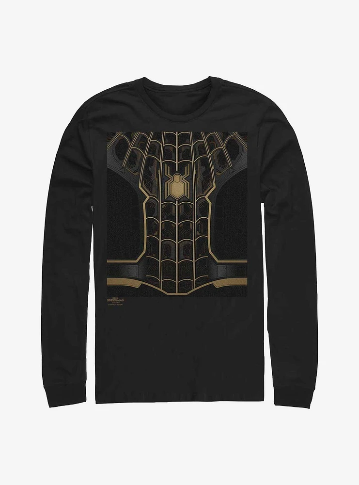 Marvel Spider-Man: No Way Home Black Suit Costume Long-Sleeve T-Shirt